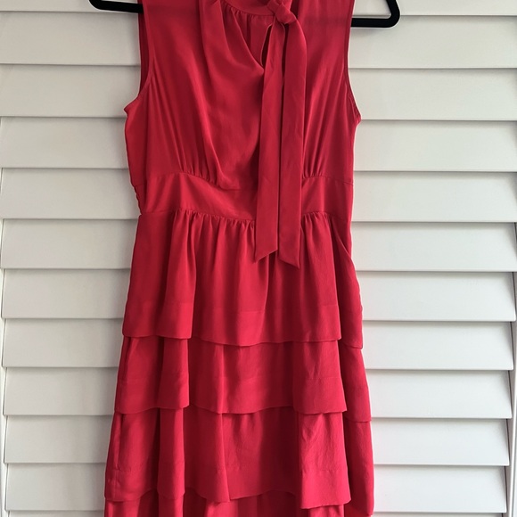 ANTHROPOLOGIE Girls from Savoy 100% Silk, Osaka Tiered Ruffle Party Dress - Picture 4 of 8